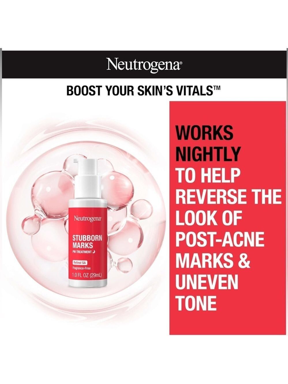 Neutrogena Stubborn Marks PM Treatment - Retinol - Picture 3 of 8